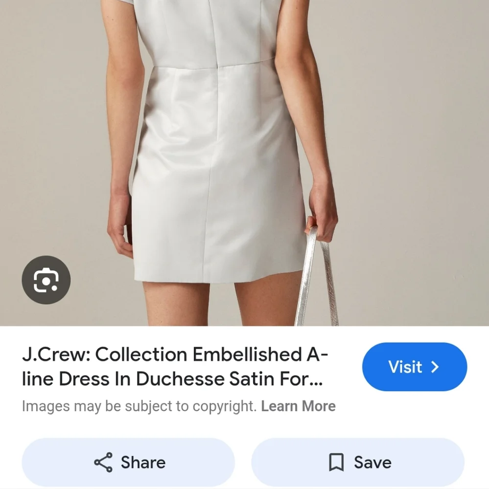 J Crew Collection embellished A-line dress in duchesse satin CF847 Size 0 NWT